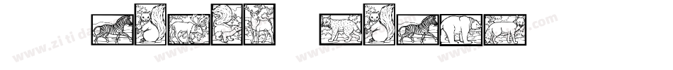WW Animal Prints字体转换